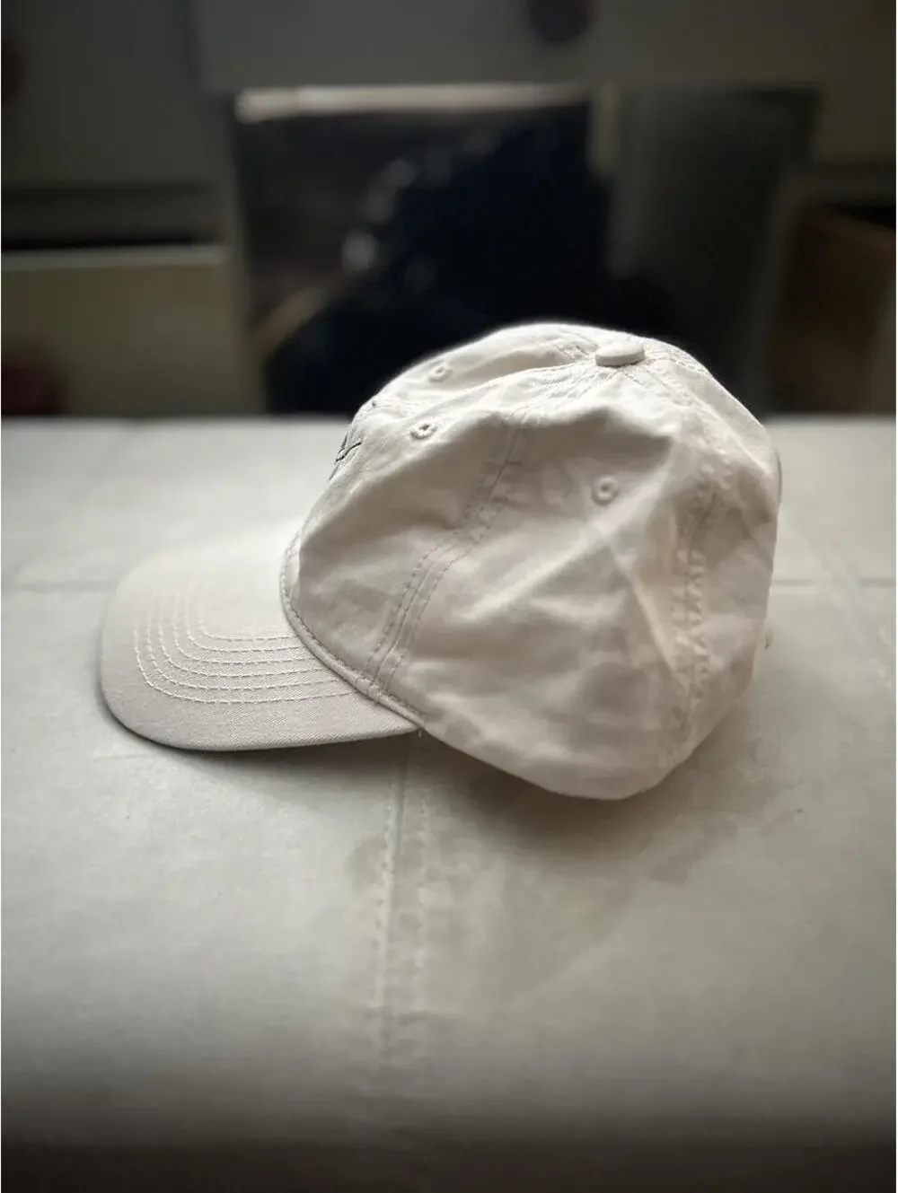 Women's Cream and Tan Hat